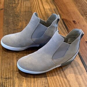Sorel Gray Suede wedges sneakers